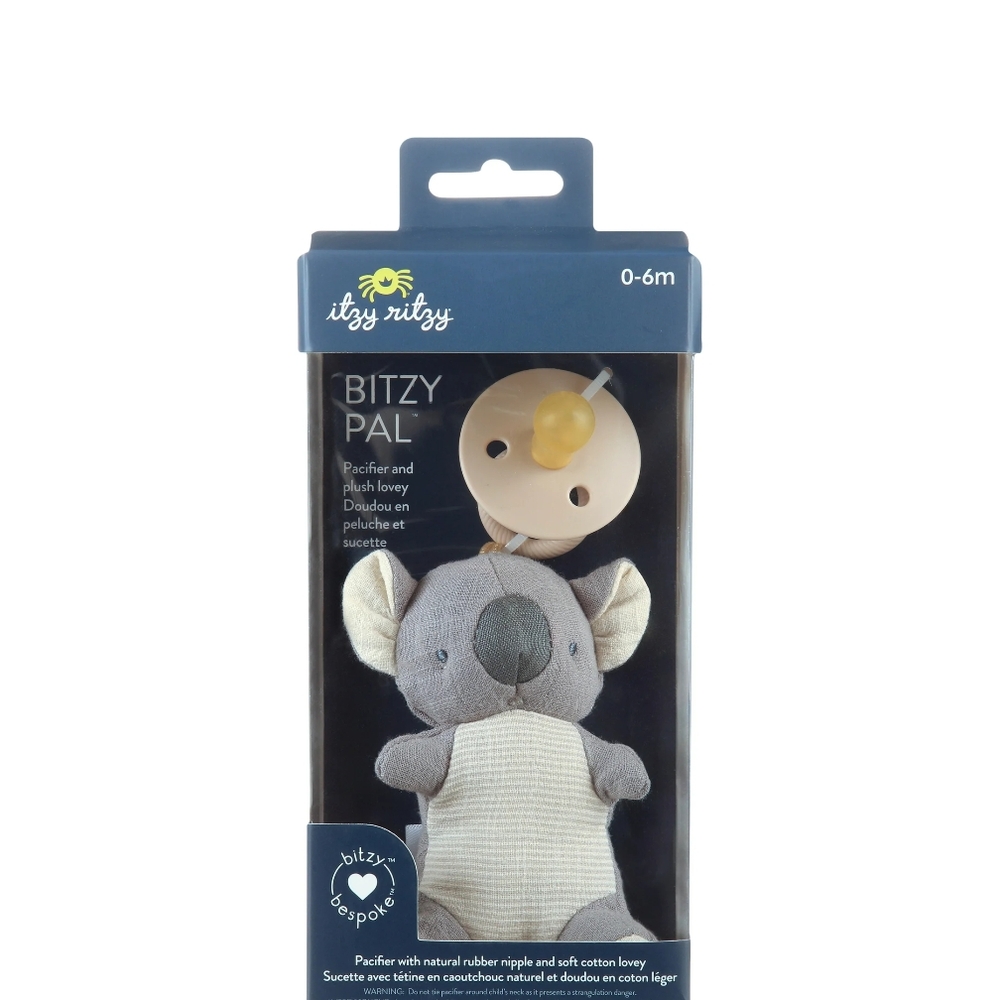 ♥️Itzy Ritzy Bitzy Bespoke Pacifier Pal - Grey Koala New In Package